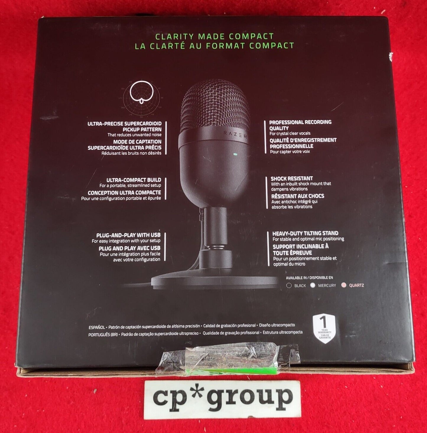 Razer Seiren Mini USB Condenser Microphone RZ19-03450100-R3U1