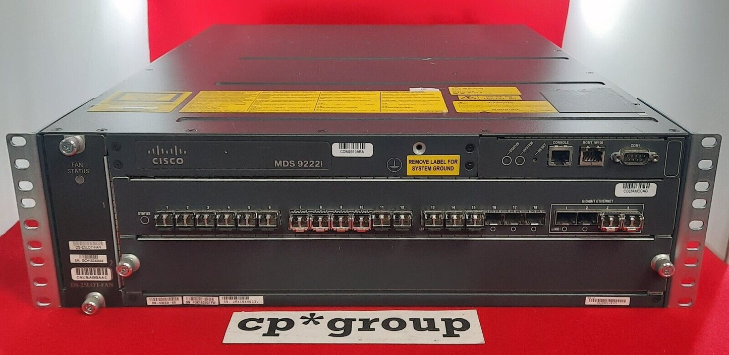 Cisco 9222i 22-Port SFP Multiservice Modular Switch 2x Power Supply DS-C9222I-K9