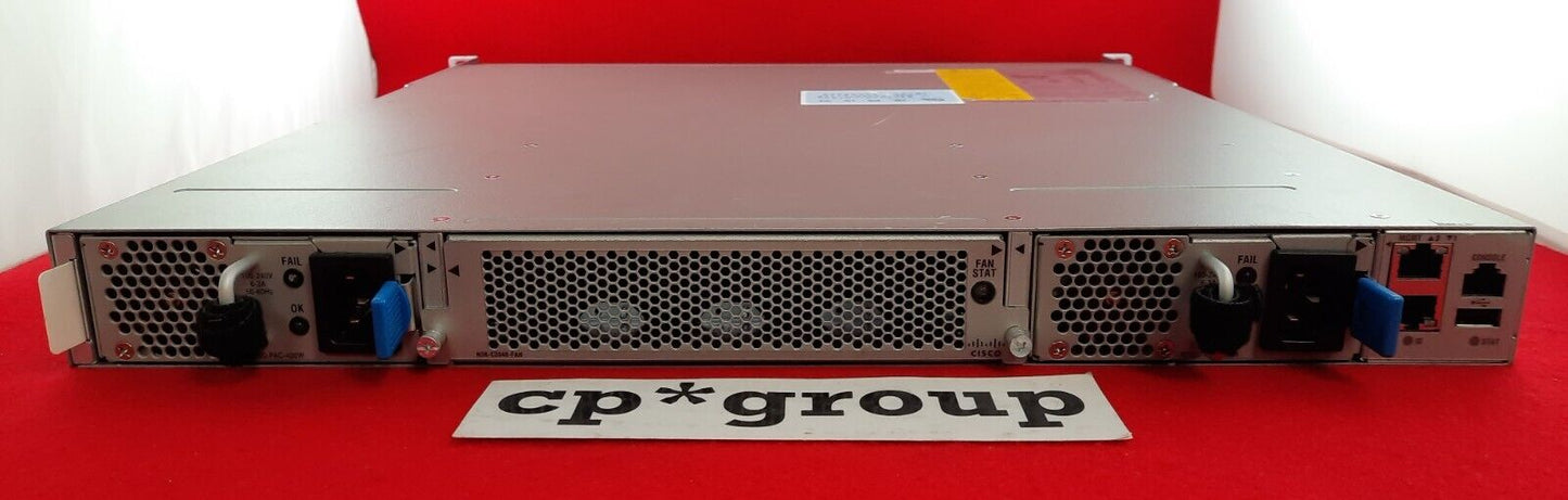 Cisco Nexus 48-Port GbE 4-Port SFP+ Network Switch N3K-C3048TP-1GE w/ LAN BSE
