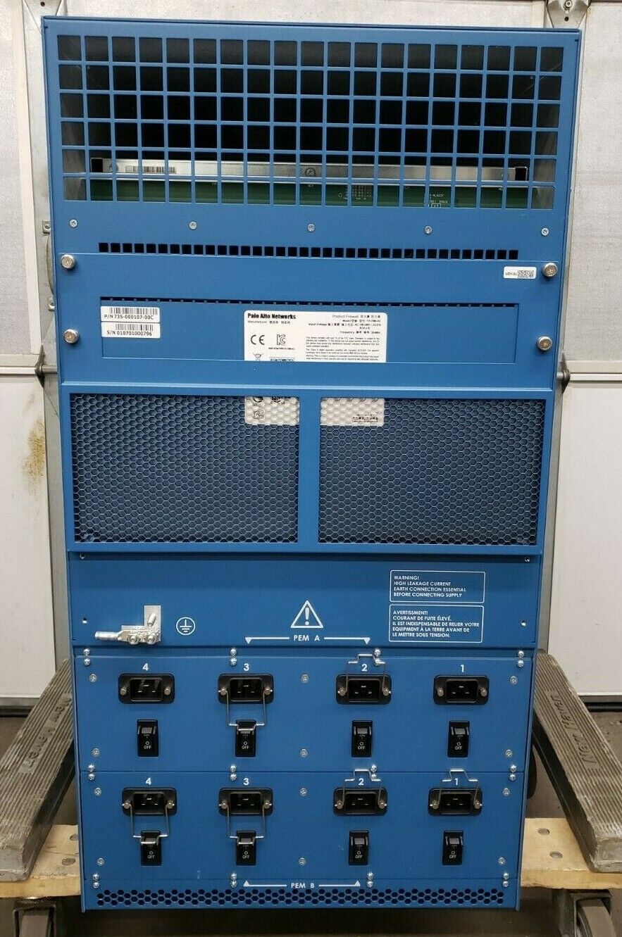 PaloAlto PA-7080 12-Slot Firewall Chassis w/ 3x PA-7000-20GQ-NPC & 4x 2500W PSU
