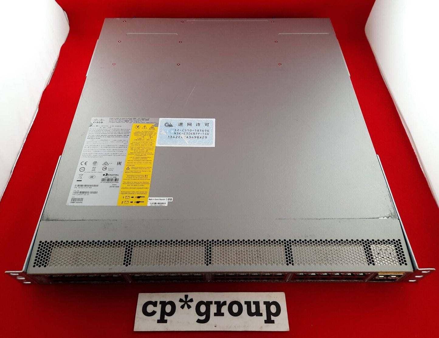 Cisco Nexus 48-Port GbE 4-Port SFP+ Network Switch N3K-C3048TP-1GE w/ LAN BSE