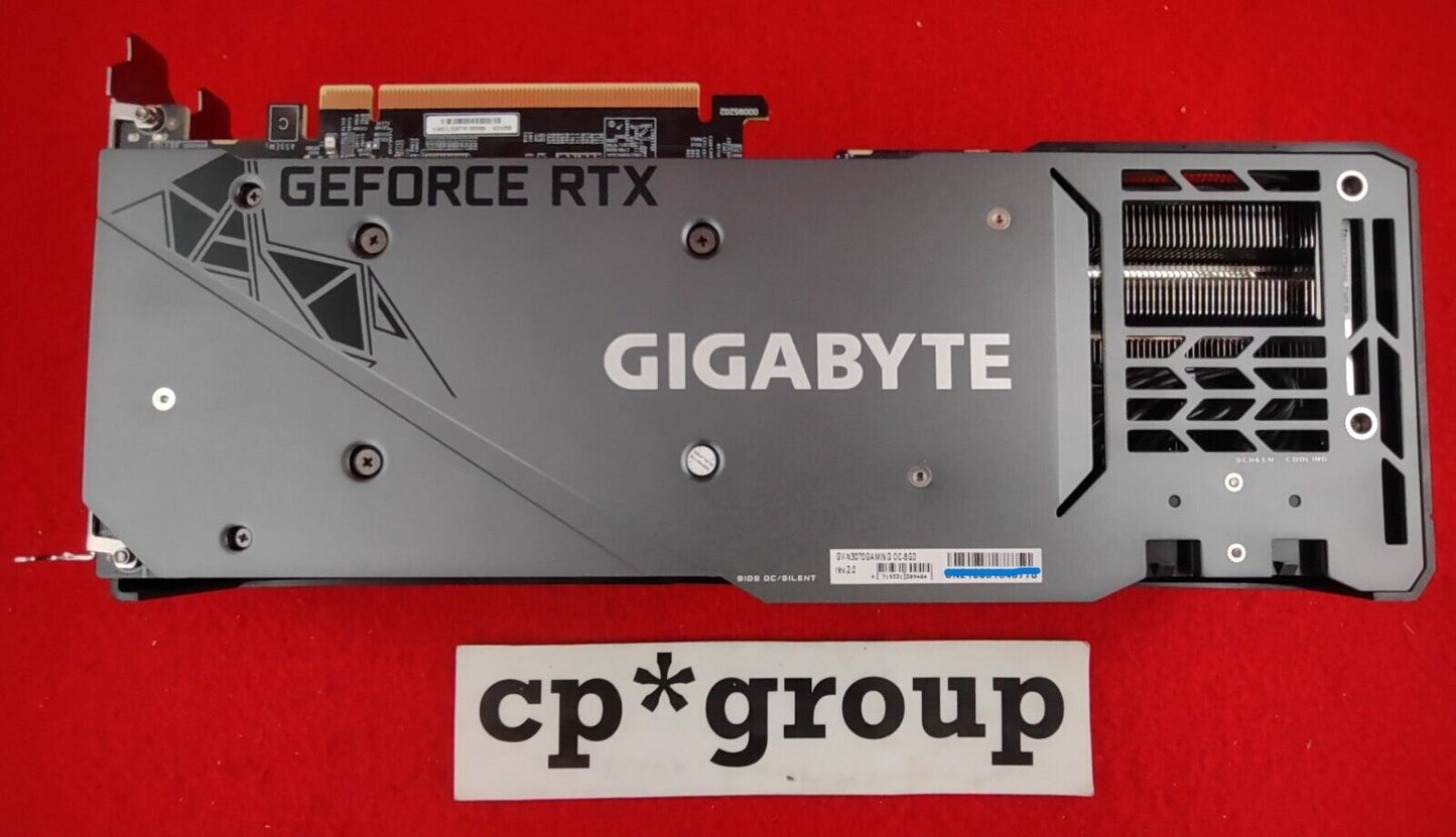 Nvidia Gigabyte RTX3070 Gaming OC 8G GDDR6 PCi-e 4.0 x16 Graphics Card *BROKE*