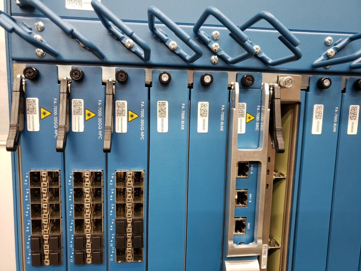 PaloAlto PA-7080 12-Slot Firewall Chassis w/ 3x PA-7000-20GQ-NPC & 4x 2500W PSU