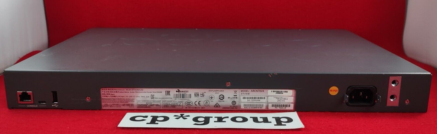 Aruba 7024-US JW683A 24-Port PoE GbE & 2-Port SFP+ Ethernet Network Controller