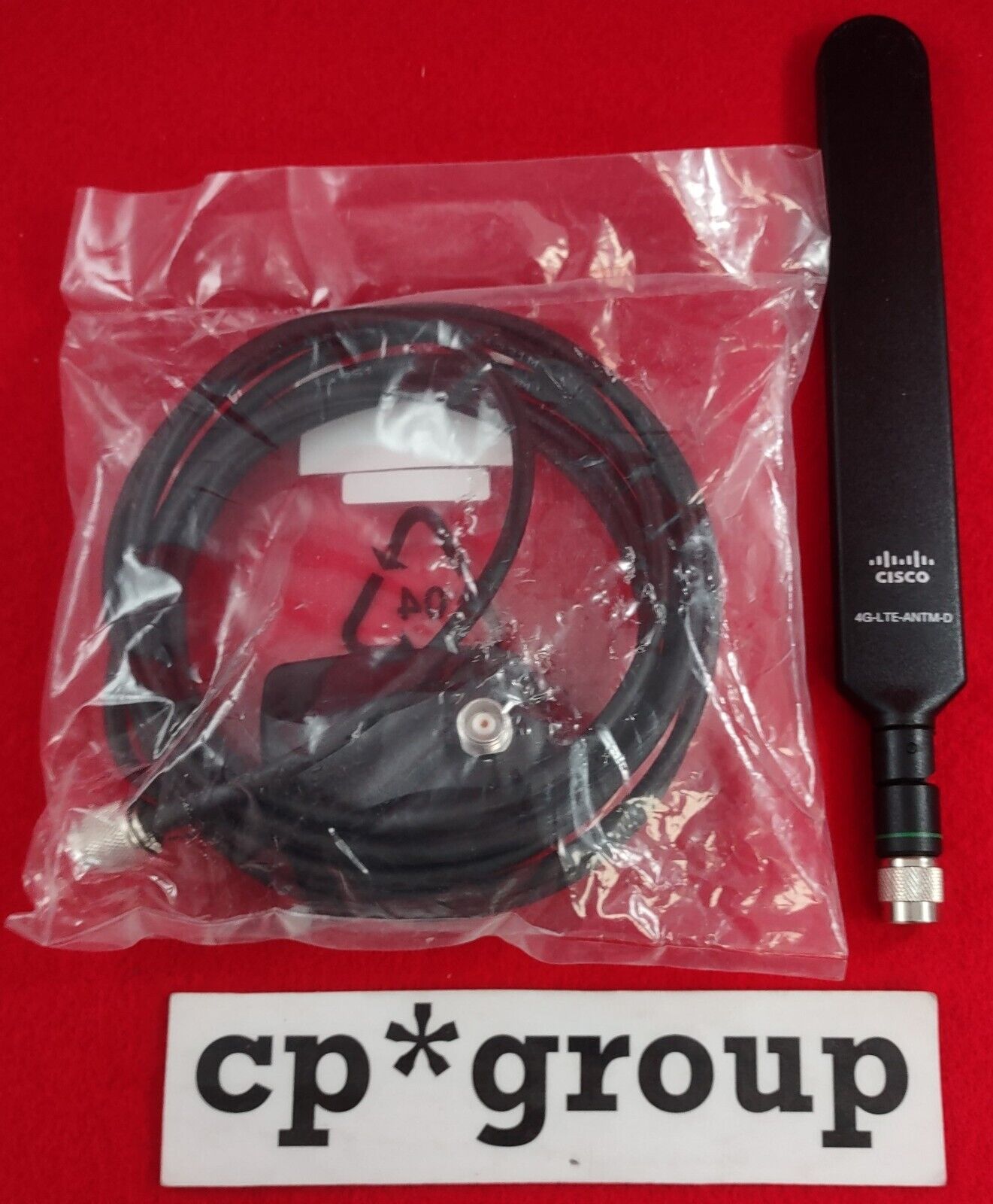 Cisco Antenna Extension Base w/10 Ft Cable 07-1144-01 & Antenna 4G-LTE-ANTM-D