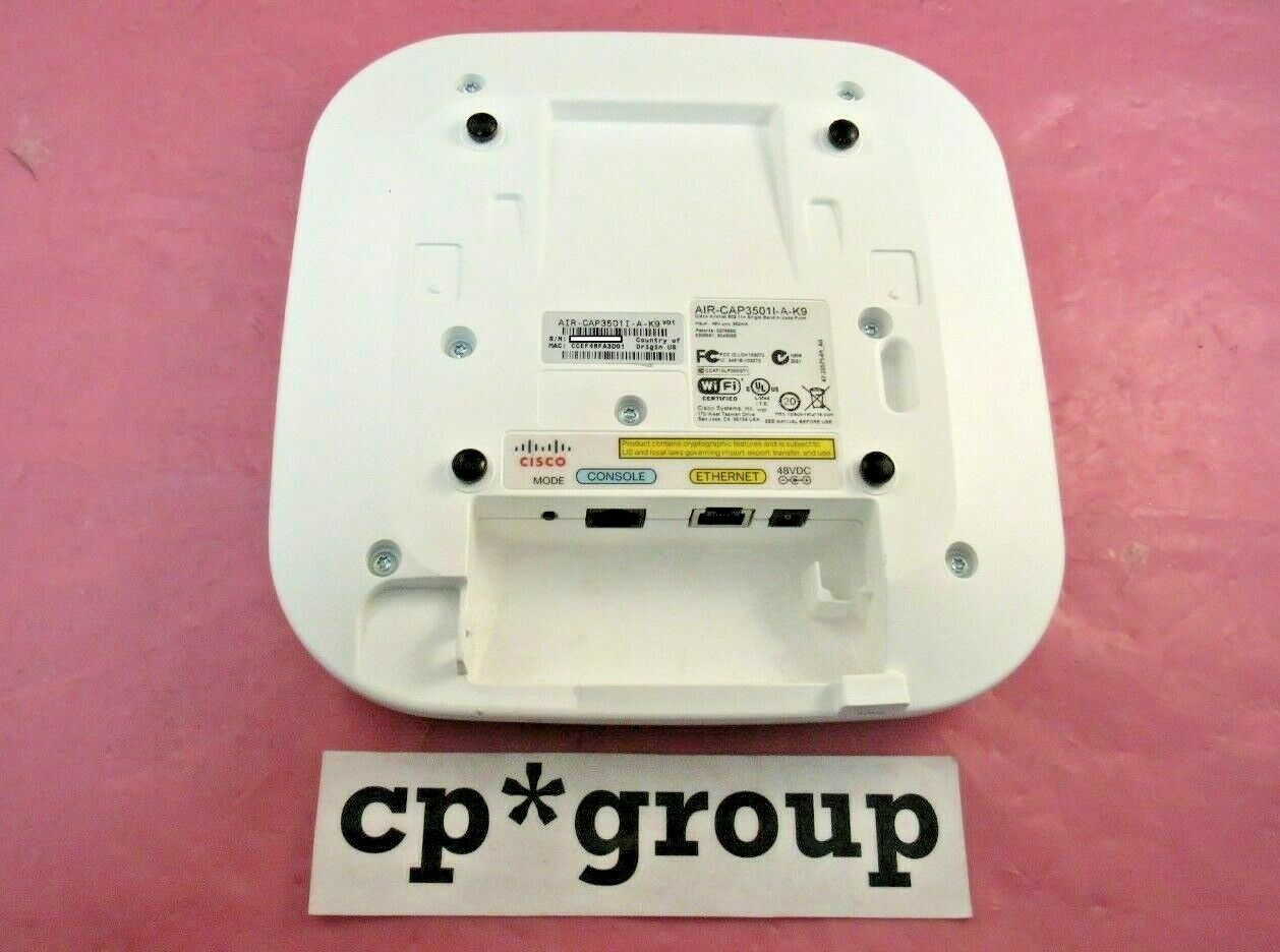 LOT OF 3 Cisco Aironet AIR-CAP3501I-A-K9 300Mb/s 802.11g/n Wireless Access Point