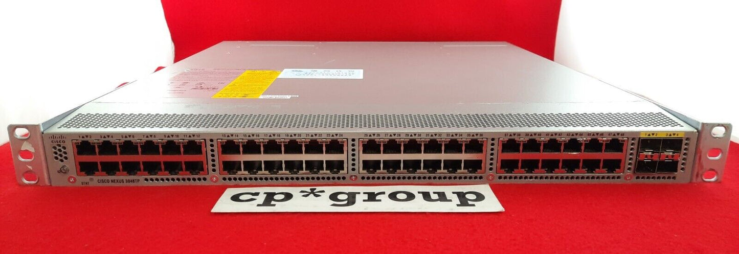 Cisco Nexus 48-Port GbE 4-Port SFP+ Network Switch N3K-C3048TP-1GE w/ LAN BSE