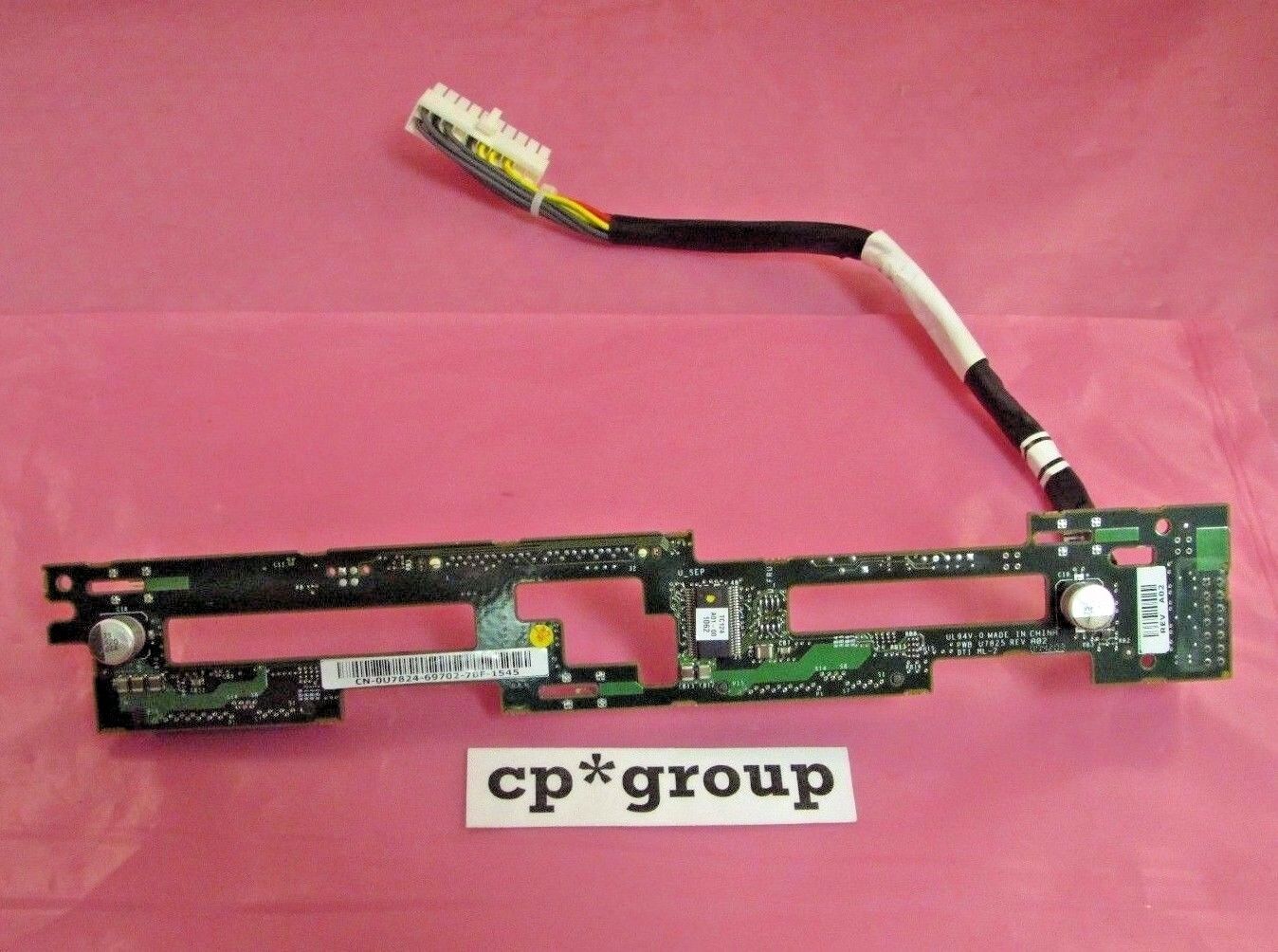 Dell PowerEdge 1950 1x2 3.5" Hard Drive SAS Backplane Board w/ Cable U7824 WY360