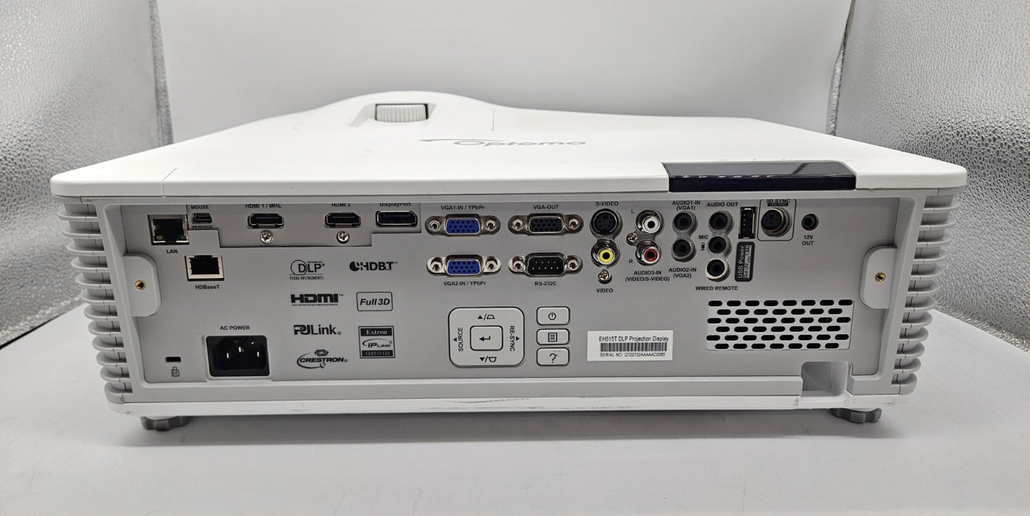 Optoma 5500 Lumems 1080p DLP Full 3D Projector 2180 Hours (Clean Image) EH515T3