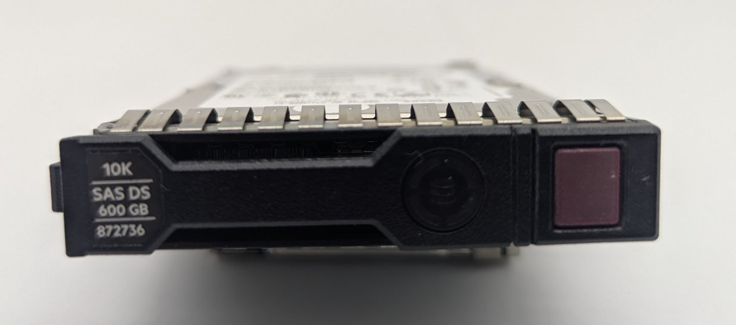 LOT OF 2 HP 600GB 2.5" 10K SAS Hard Drive 872736-0011