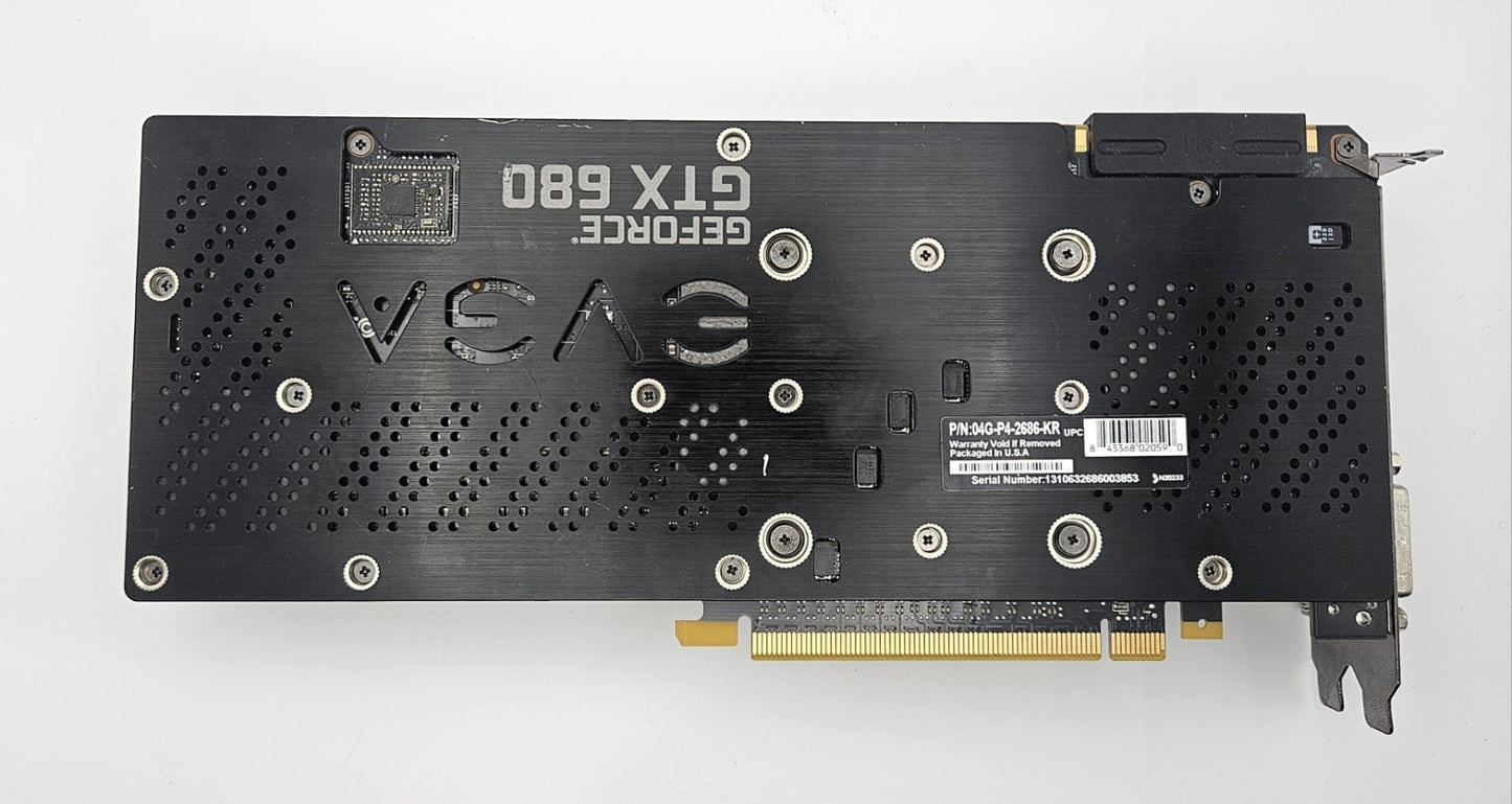EVGA Geforce GTX 680 4GB GDDR5 PCI-E 3.0 x16 Video Graphics Card 04G-P4-2686-KR3