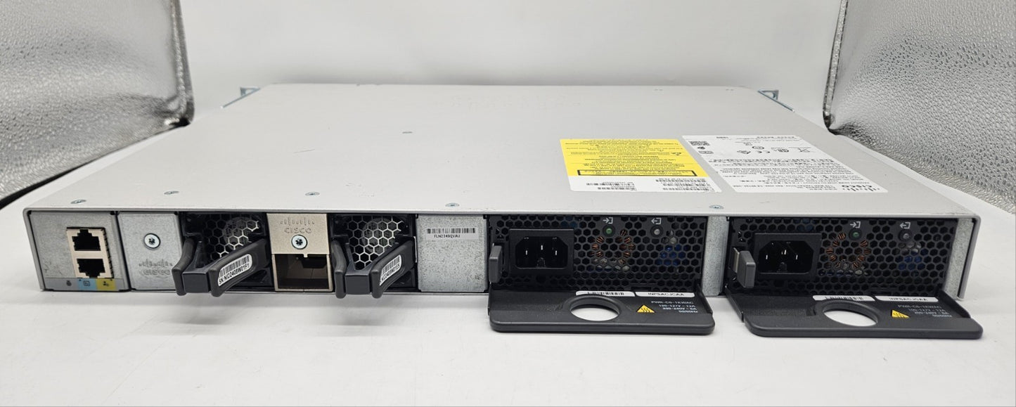 Cisco Catalyst 9200 48-Port GbE PoE+ Network Switch w/ Module 2x PSU C9200-48P-E3