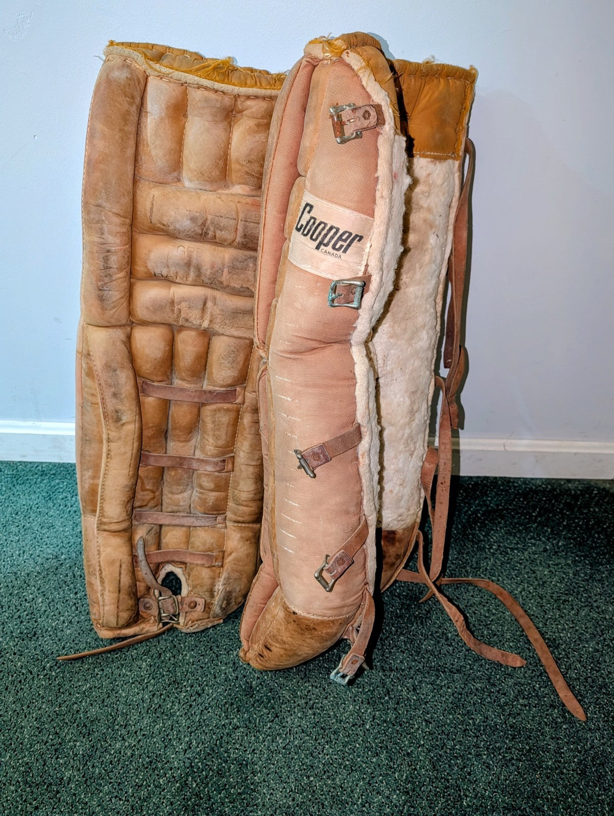 Vintage Goalie Leg Pads, Cooper GP 95L Superpro2