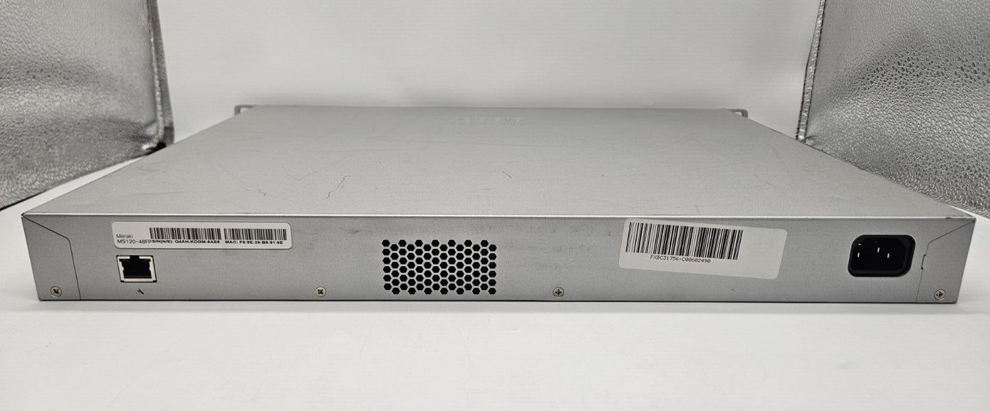 Cisco Meraki MS120 48-Port PoE GbE & 4-SFP Network Switch MS120-48FP UNCLAIMED3