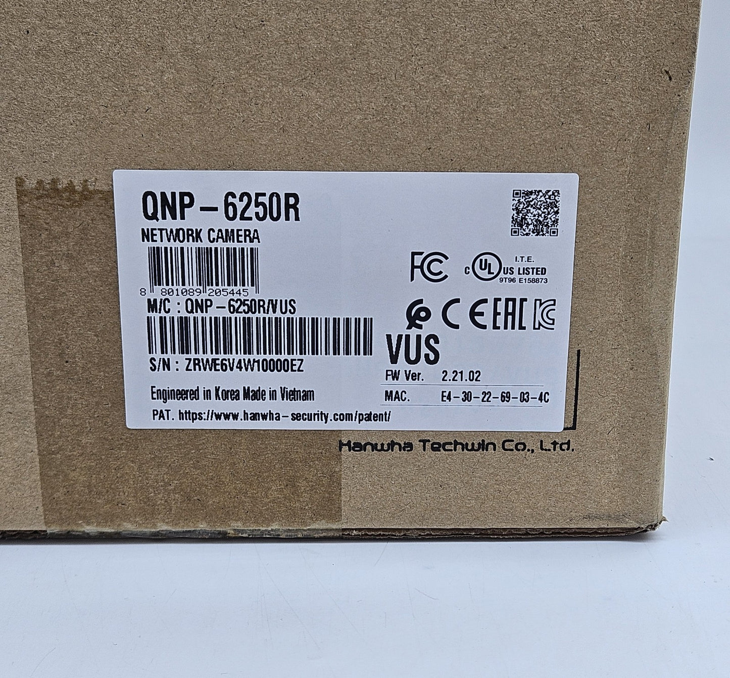 NEW Hanwha Wisenet 2MP IR 25x PTZ Outdoor Dome Network Camera QNP-6250R2