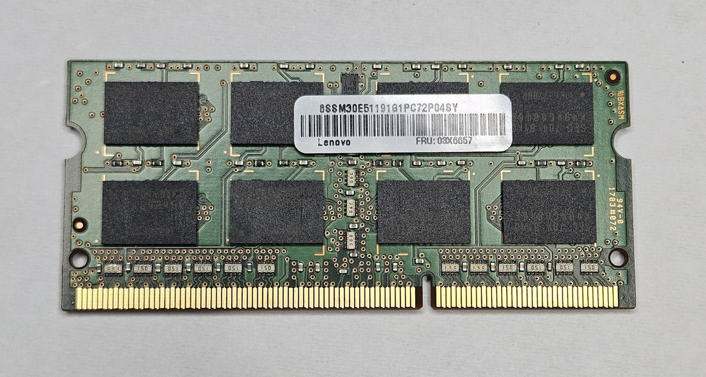 LOT OF 2 Samsung 8GB PC3-12800 DDR3-1600MHz SoDimm Laptop RAM M471B1G73EB0-YK02
