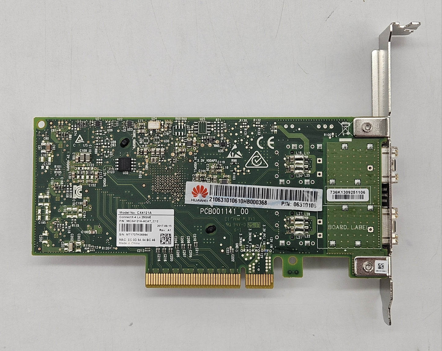 Mellanox CX4121A 2-Port 25Gb SFP28 PCIe 3.0x8 Network Adapter MCX4121A-ACAT3