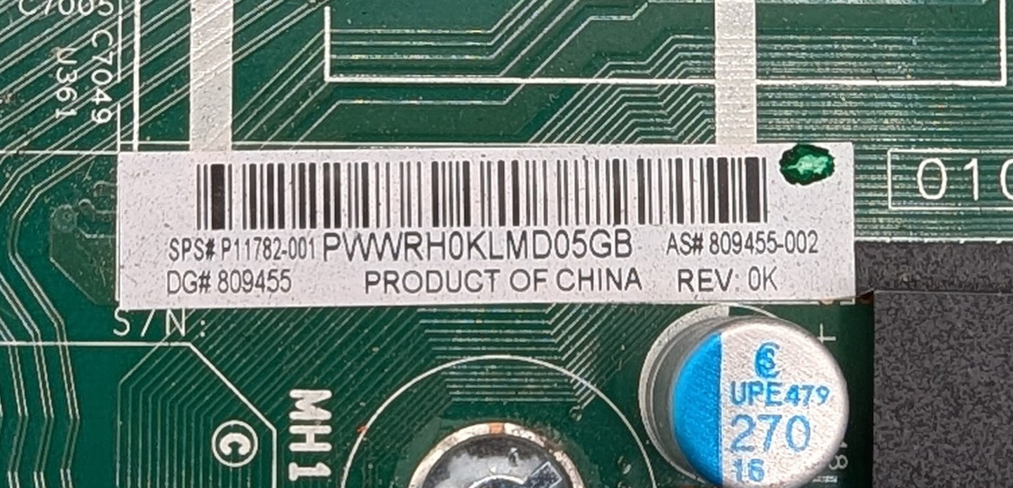 HPE P11782-001 Proliant DL380 GEN10 5218 1P System Board W/ Heatsinks **NO CPU's2