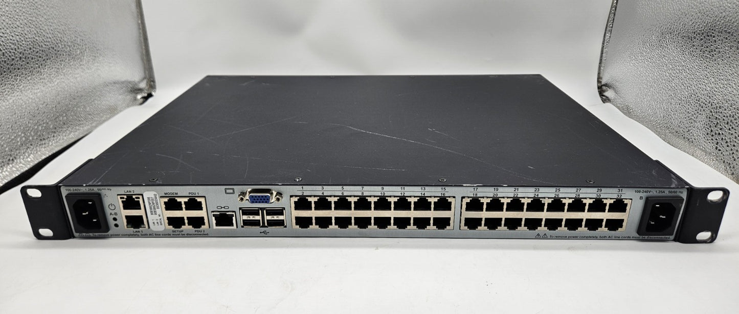 Avocent MergePoint Unity 2032 32-Port KVM Over IP Console Switch MPU20322