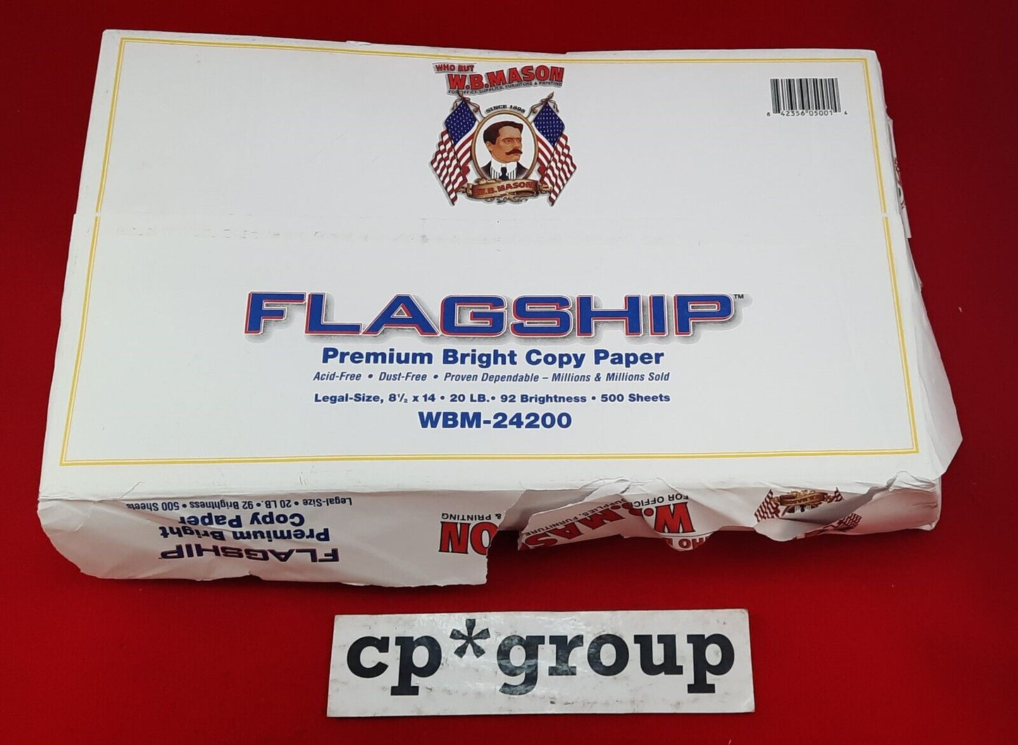 NEW LOT OF 5 Flagship 8.5" x 14" 500 Sheets Legal Size Copy Paper