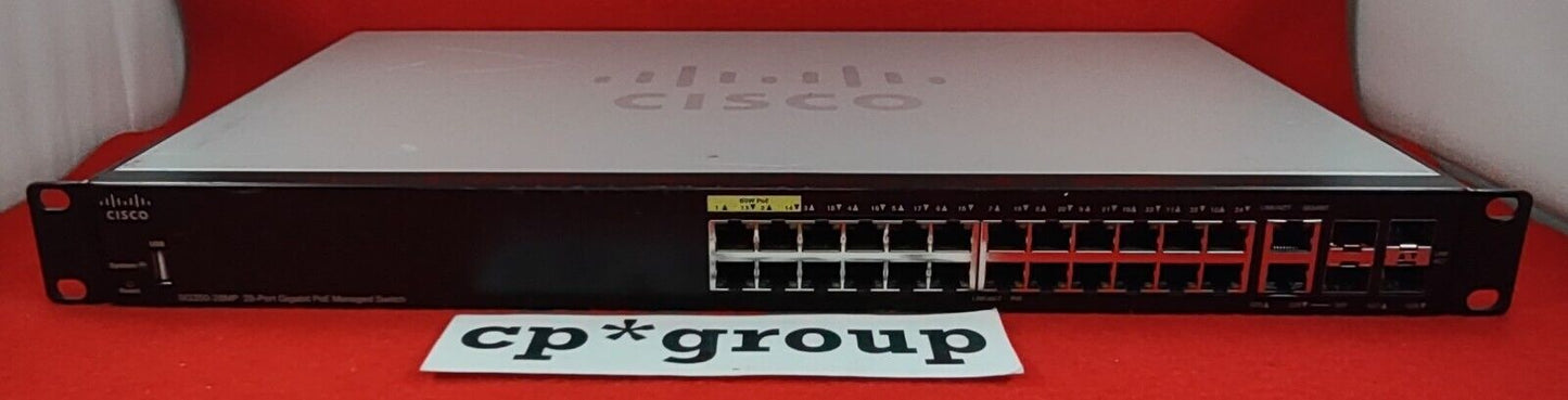 Cisco SG350-28MP 28-Port PoE GbE& 4-Port SFP Managed Network Switch