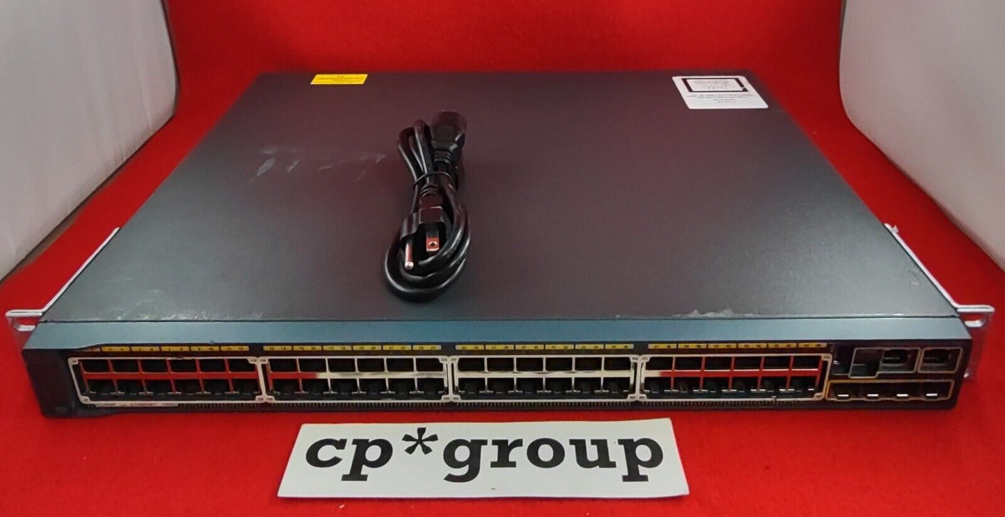 Cisco Catalyst 2960S 48-Port GbE PoE+ Network Switch w/ Stack WS-C2960S-48FPS-L