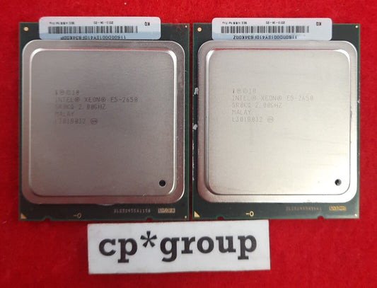 LOT OF 2 Intel Xeon E5-2650 2.0GHz 20MB LGA2011 8-Core CPU Processor SR0KQ