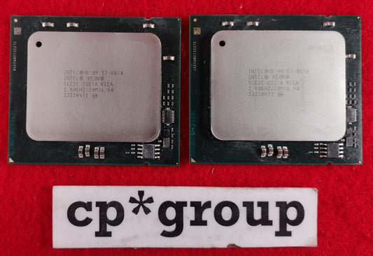 LOT OF 2 Intel Xeon E7-8870 2.4GHz 30MB LGA1567 10-Core CPU Processor SLC3E