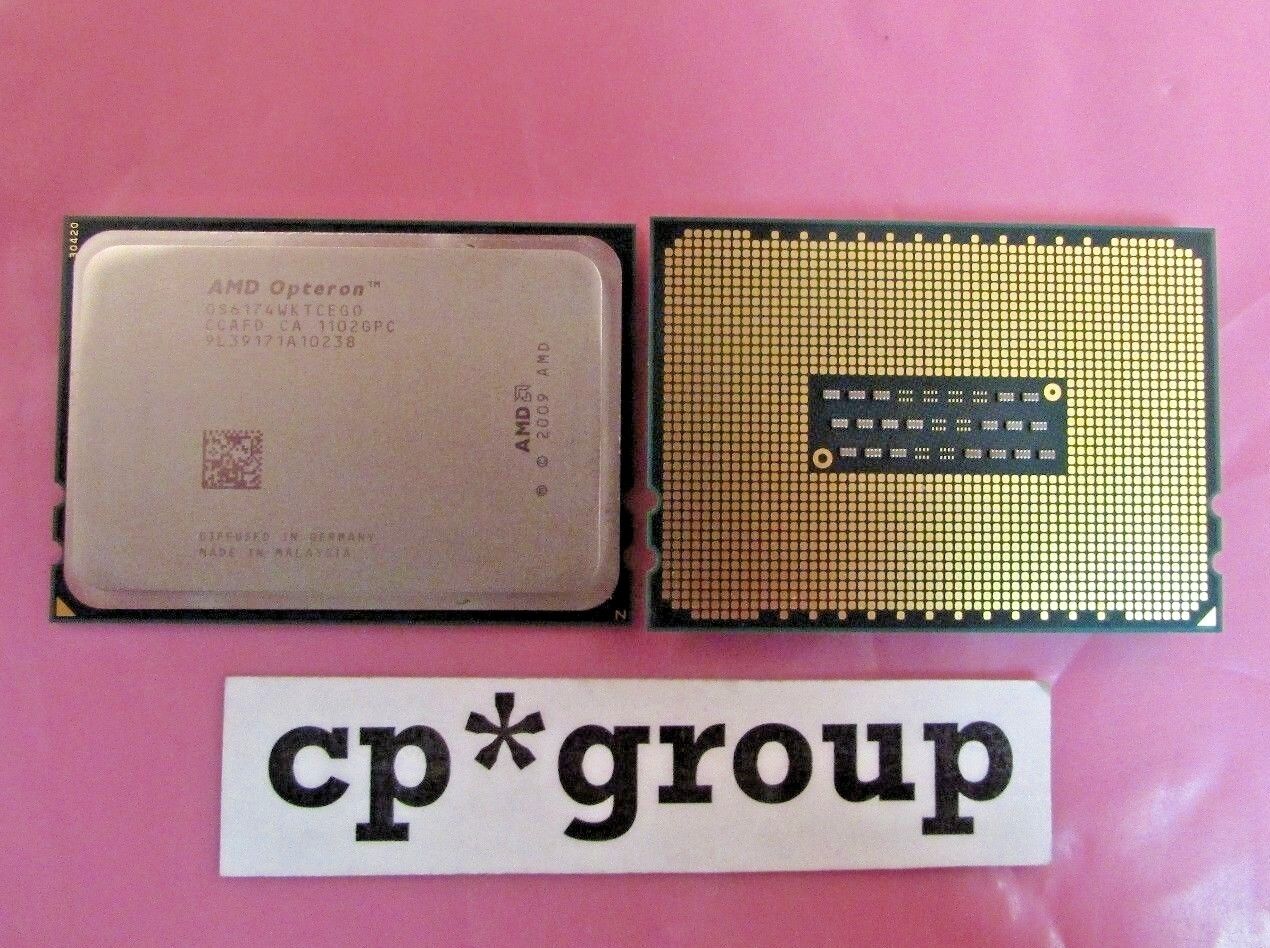 LOT OF 2 AMD Opteron 6174 12 Core CPU Processor 2.2GHz Socket G34 OS6174WKTCEGO