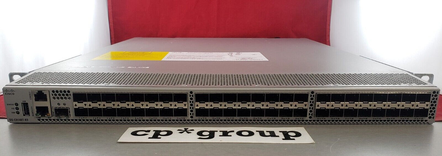 Cisco MDS 9000 24-Active Port 32GB SFP  Switch w/ FM_Server DS-C9148T-K9 F to R