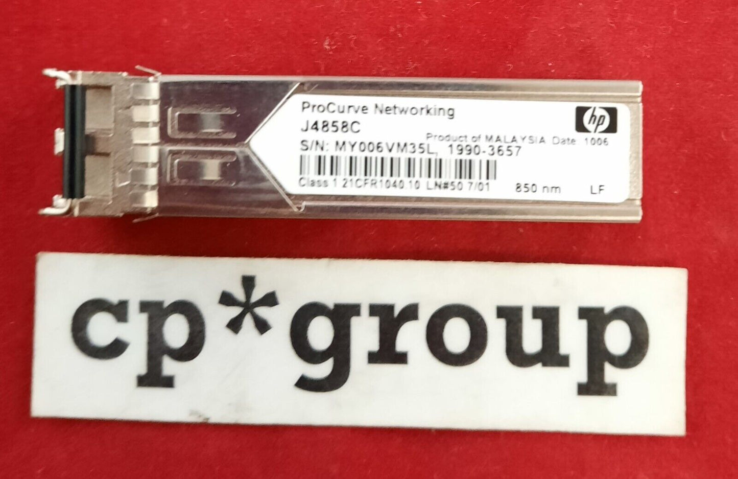 LOT OF 2 Genuine HP  1000Base-SX LC Fiber Channel SFP Transceiver J4858C