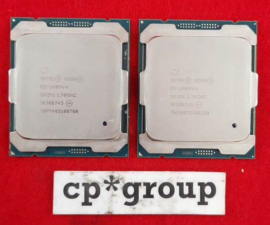 LOT OF 2 Intel Xeon E5-2609 v4 1.7 GHz 20MB LGA2011-3 8-Core CPU Processor SR2P1