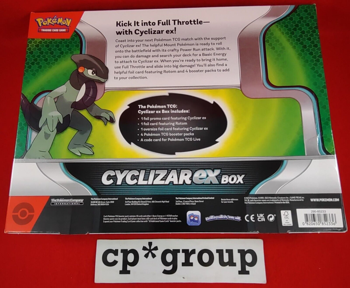 LOT OF 2 Pokemon Cyclizar EX Box 290-85233 (8-Packs)