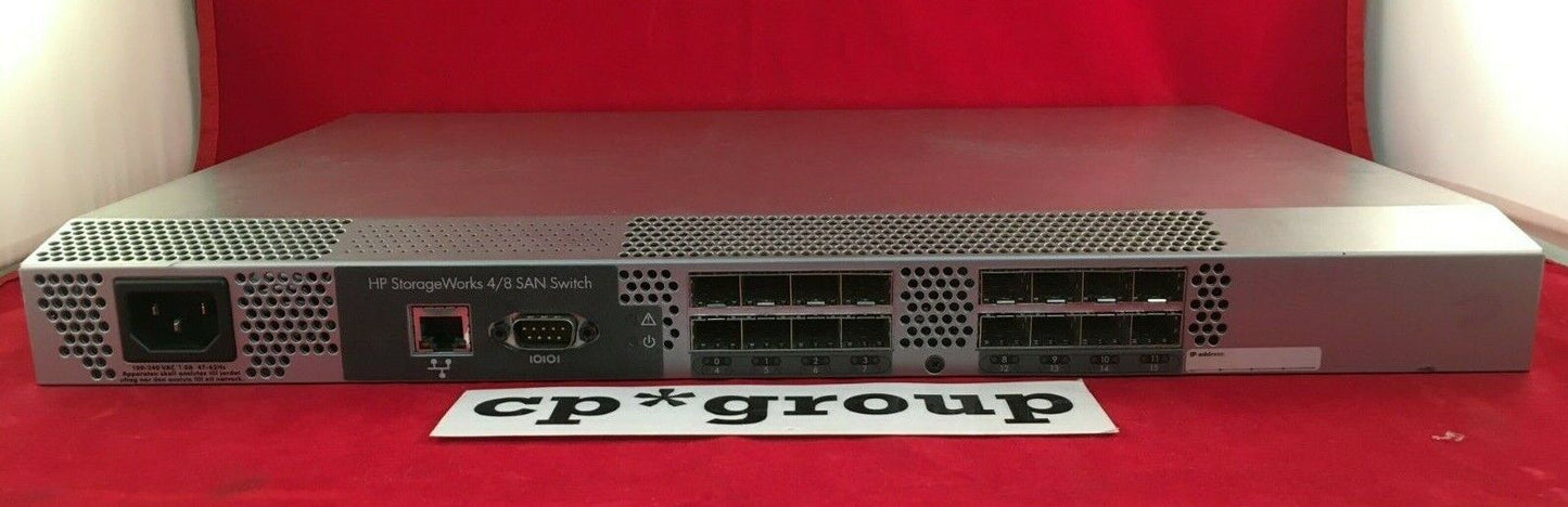 HP A8000A 411839-001 StorageWorks 4/8 16-Port (16 Active) SAN Switch Fabric Lic