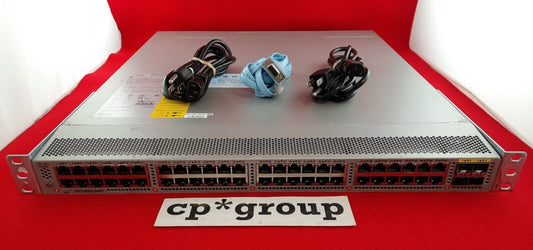 Cisco Nexus 48-Port GbE 4-Port SFP+ Network Switch N3K-C3048TP-1GE w/ LAN BSE