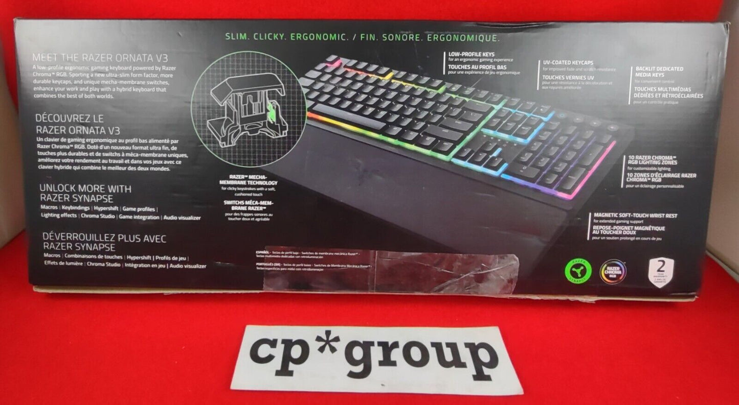 Razer ORNATA v3 Low Profile Gaming Keyboard RZ03-04460200-R3U1