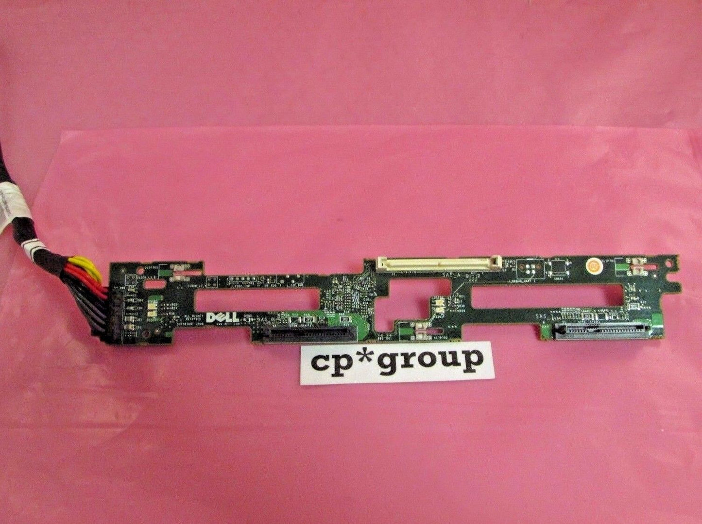 Dell PowerEdge 1950 1x2 3.5" Hard Drive SAS Backplane Board w/ Cable U7824 WY360