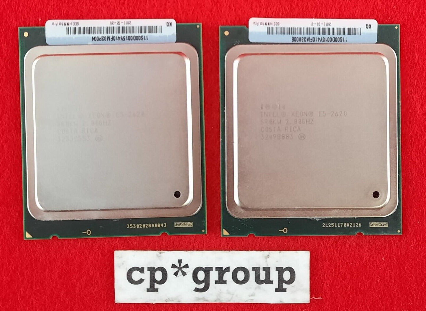 LOT OF 2 Intel Xeon E5-2620 2.0GHz 15MB LGA2011 6-Core CPU Processor SR0KW