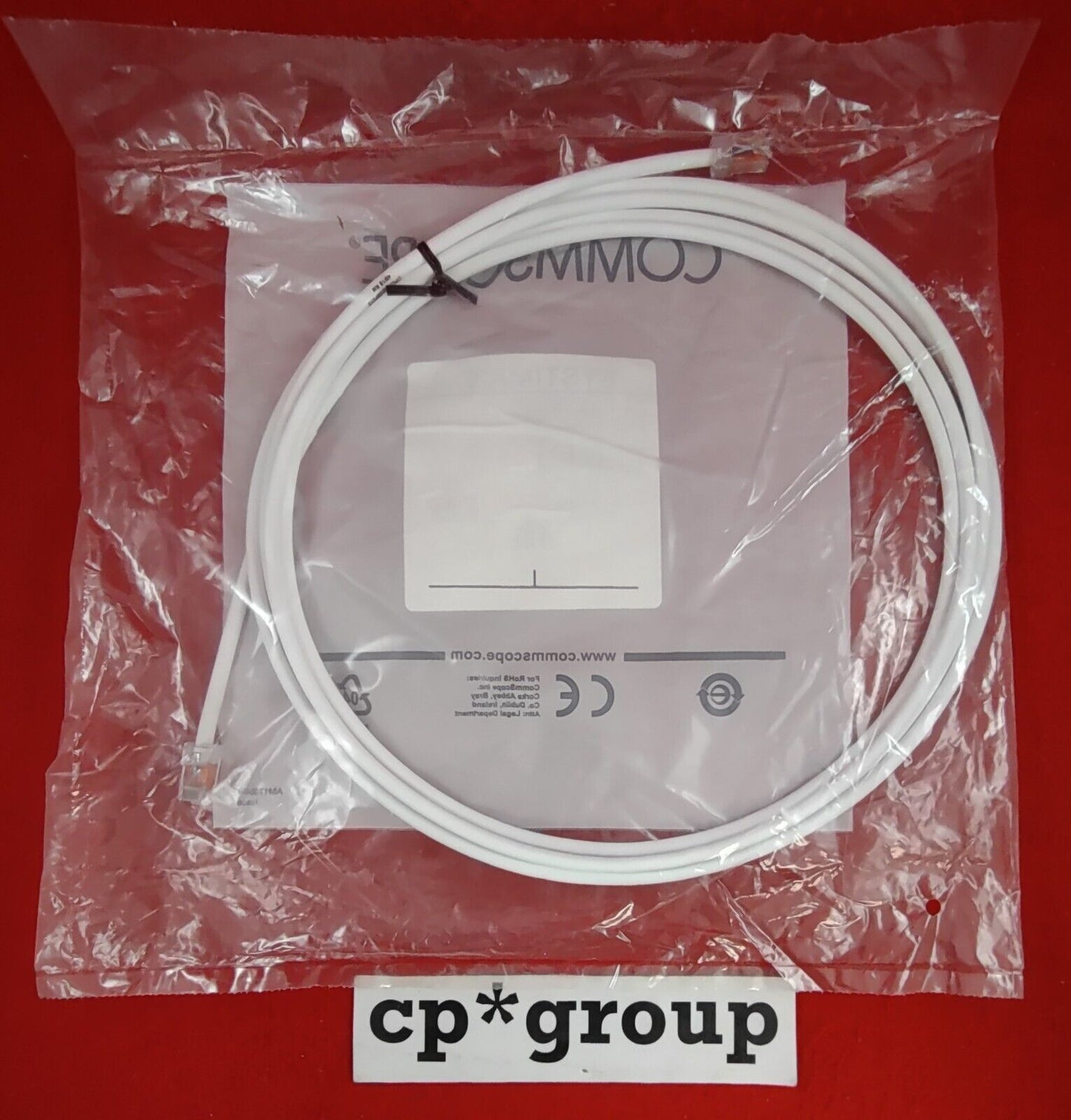 NEW LOT OF 10 CommScope White 12ft cat6 Ethernet Cord UTP GS8E-L-WH-12FT