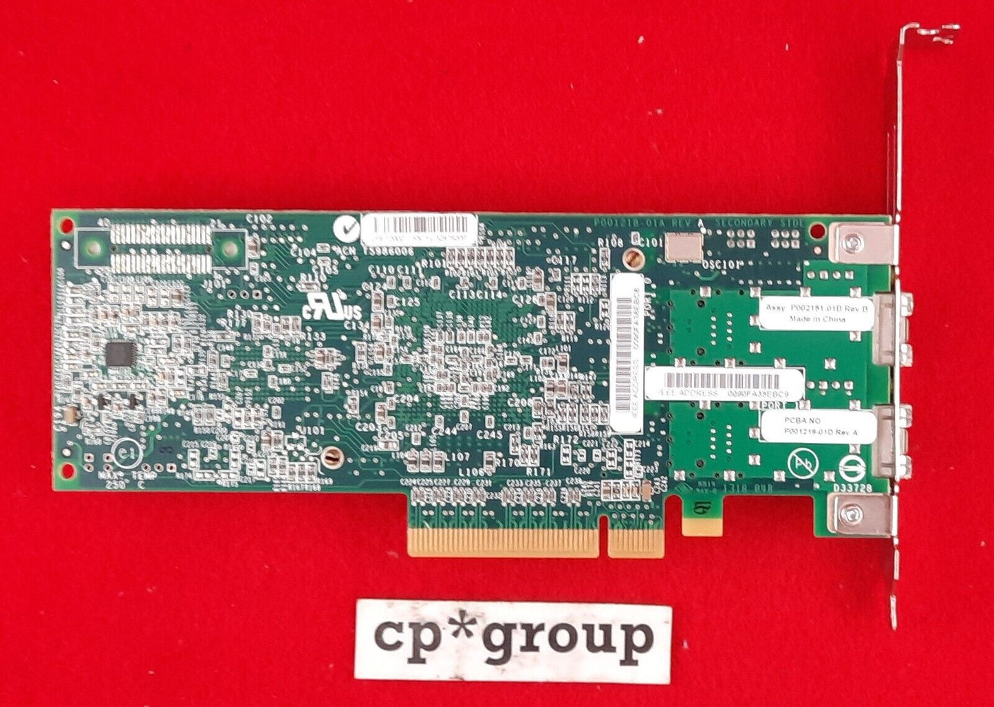 LOT OF 2 IBM Emulex LPE12002 2-Port 8GB SFP PCI-eX8 Host Bus Adapter 42D0500