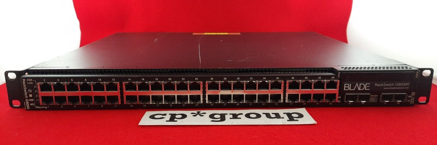 IBM RackSwitch G8000R 44-Port GbE & 4-Port SFP Network Switch BAF-00012-05