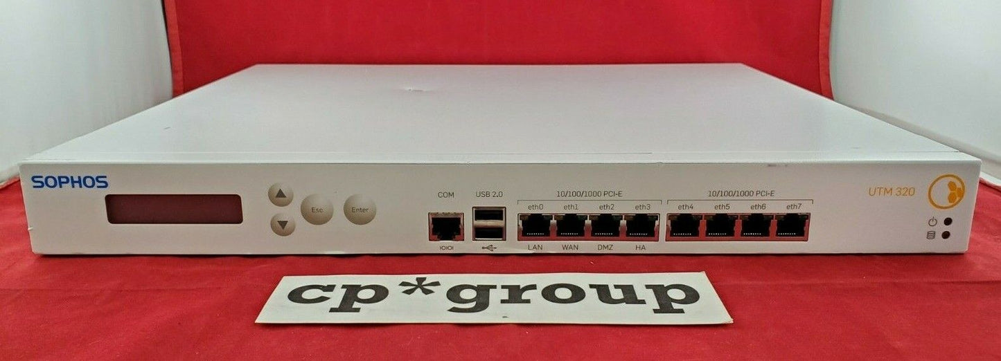 Sophos 8-Port Gigabit Ethernet Firewall Gateway UTM320