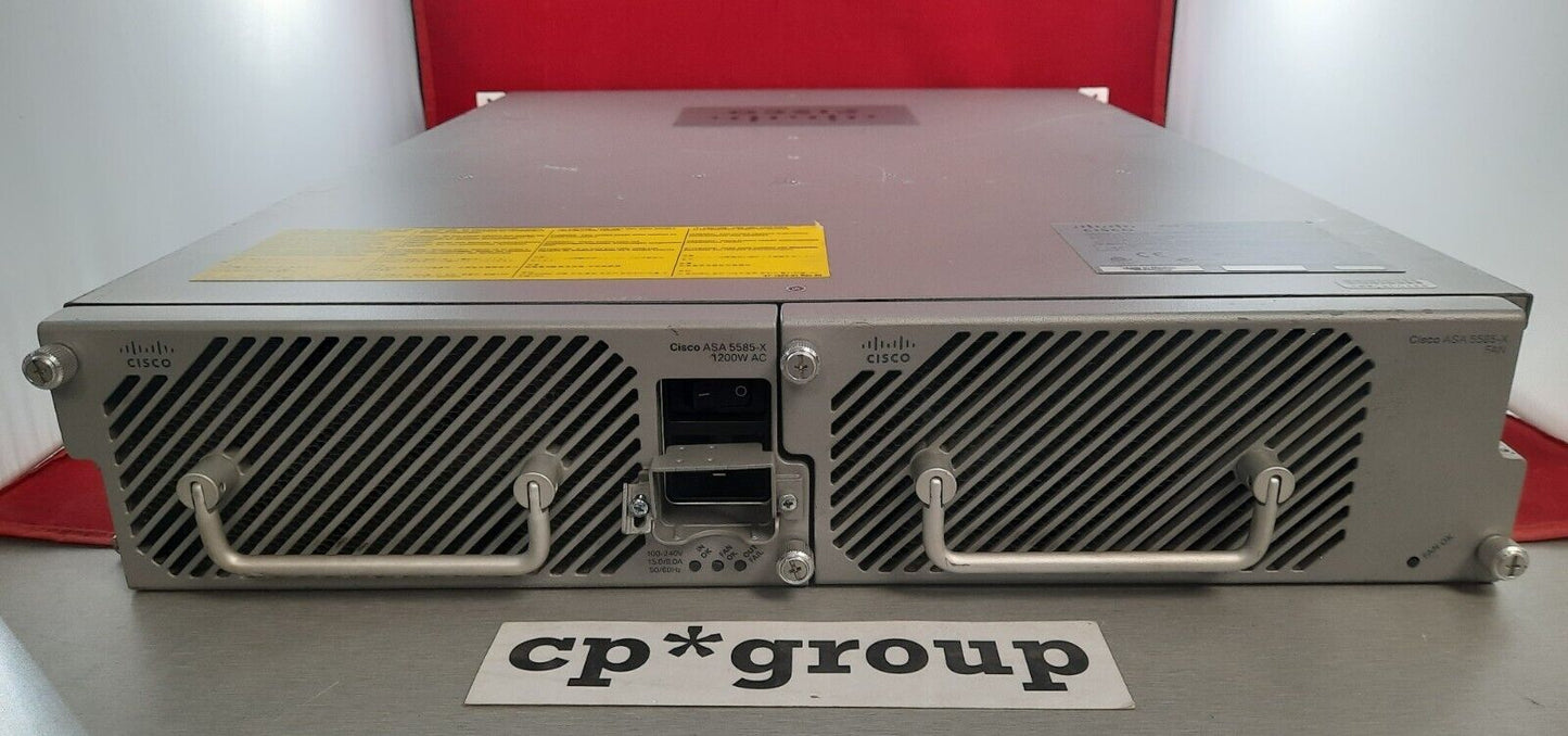 Cisco ASA5585-X 8-Port GbE Firewall Security Appliance w/ SSP-10 1x 1200w PS