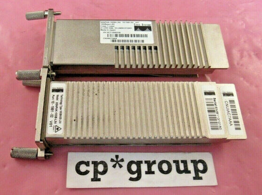 LOT OF 2 Genuine Cisco XENPAK-10GB-LX4 10GBase-LX4 MMF XENPAK Transceiver Module