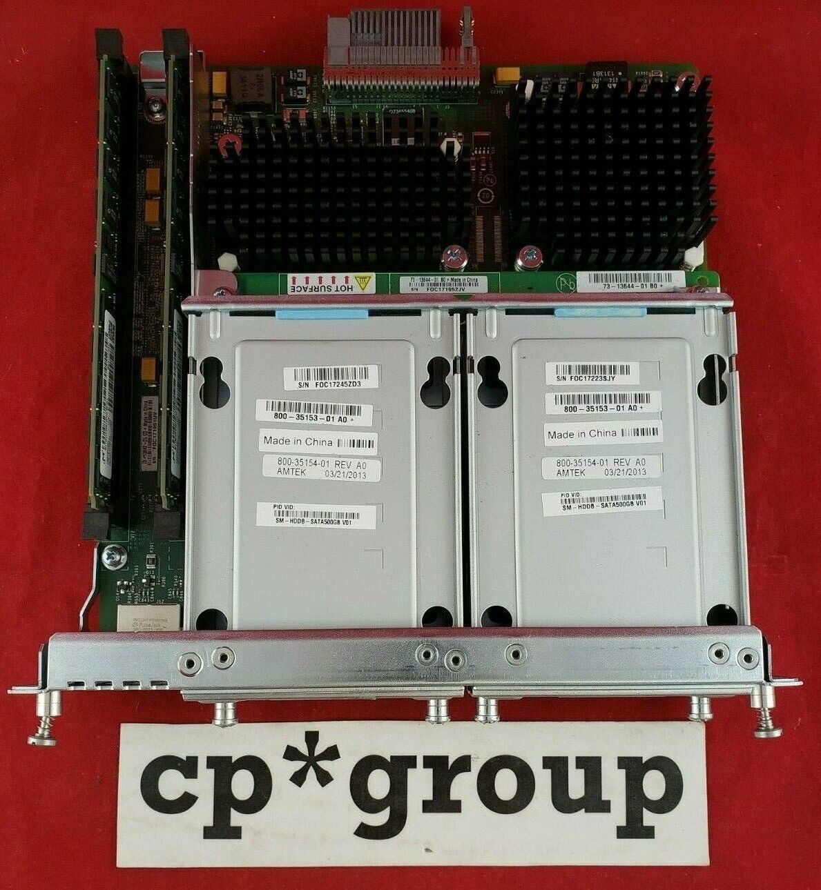 Cisco SRE 910 1-Port GbE Service Module w/ 4GB RAM & 2x HDD Caddy SM-SRE-910-K9