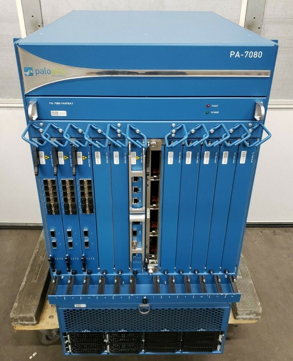 PaloAlto PA-7080 12-Slot Firewall Chassis w/ 3x PA-7000-20GQ-NPC & 4x 2500W PSU