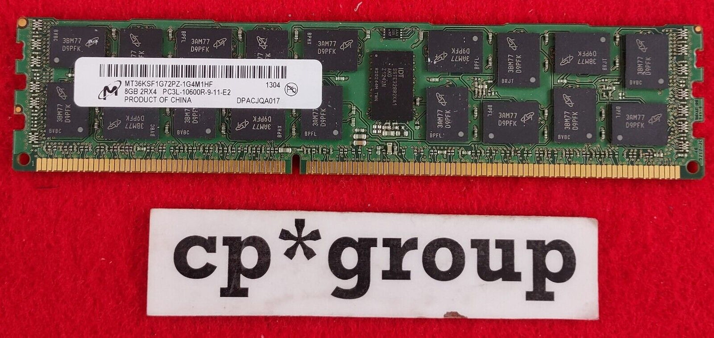 LOT OF 4 Micron 8GB 2Rx4 PC3L-1333MHz ECC REG Server RAM MT36KSF1G72PZ-1G4M1