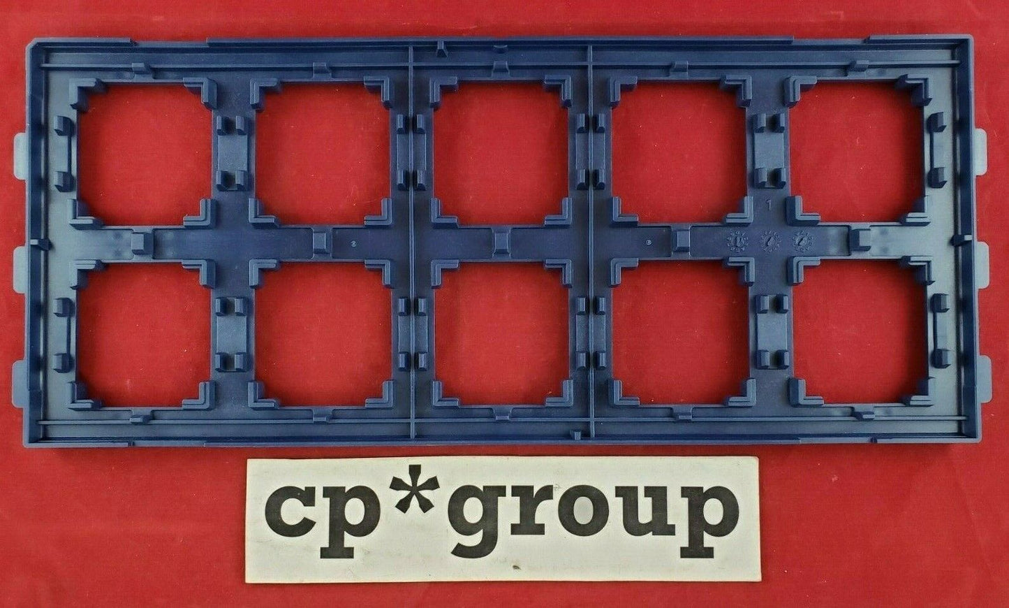 LOT OF 7 10-Slot Socket LGA1366 CPU Tray Holder Blue 500079336