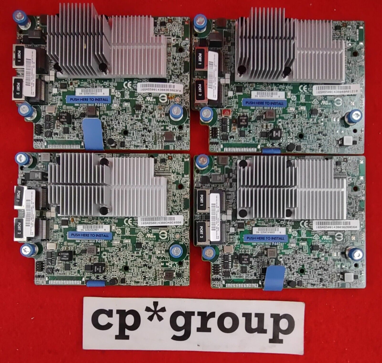 LOT OF 4 HP P440ar 2-Port 12GB/s SAS PCIex8 Adaptive RAID On Chip 749796-001