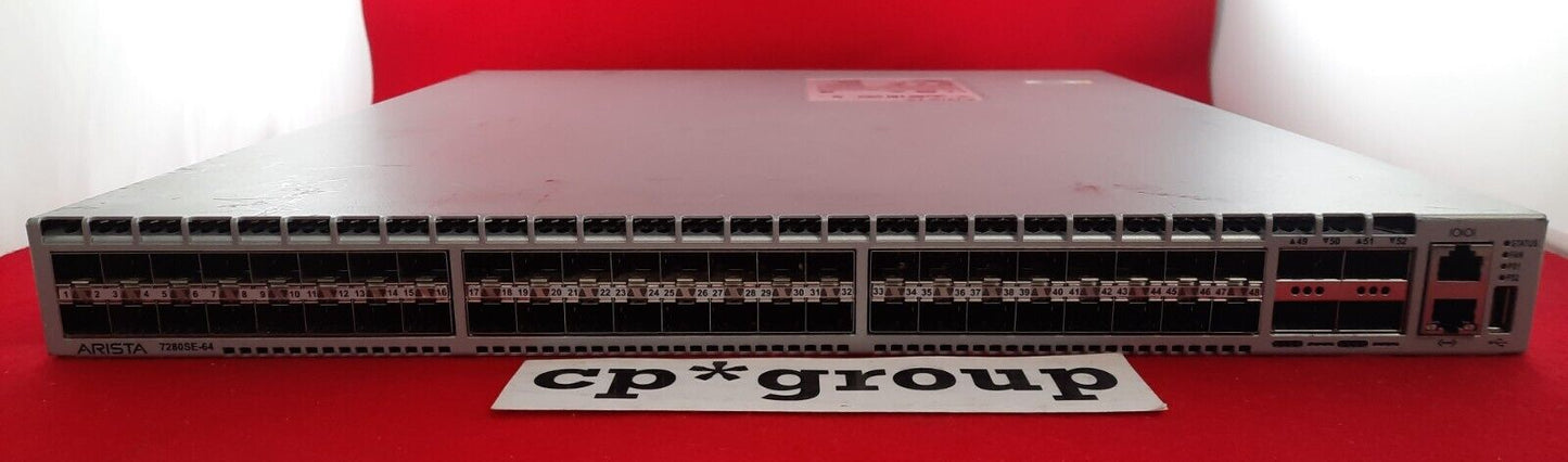 Arista 7280SE 48-Port SFP+ 4-Port QSFP Network Switch DCS-7280SE-64-R READ